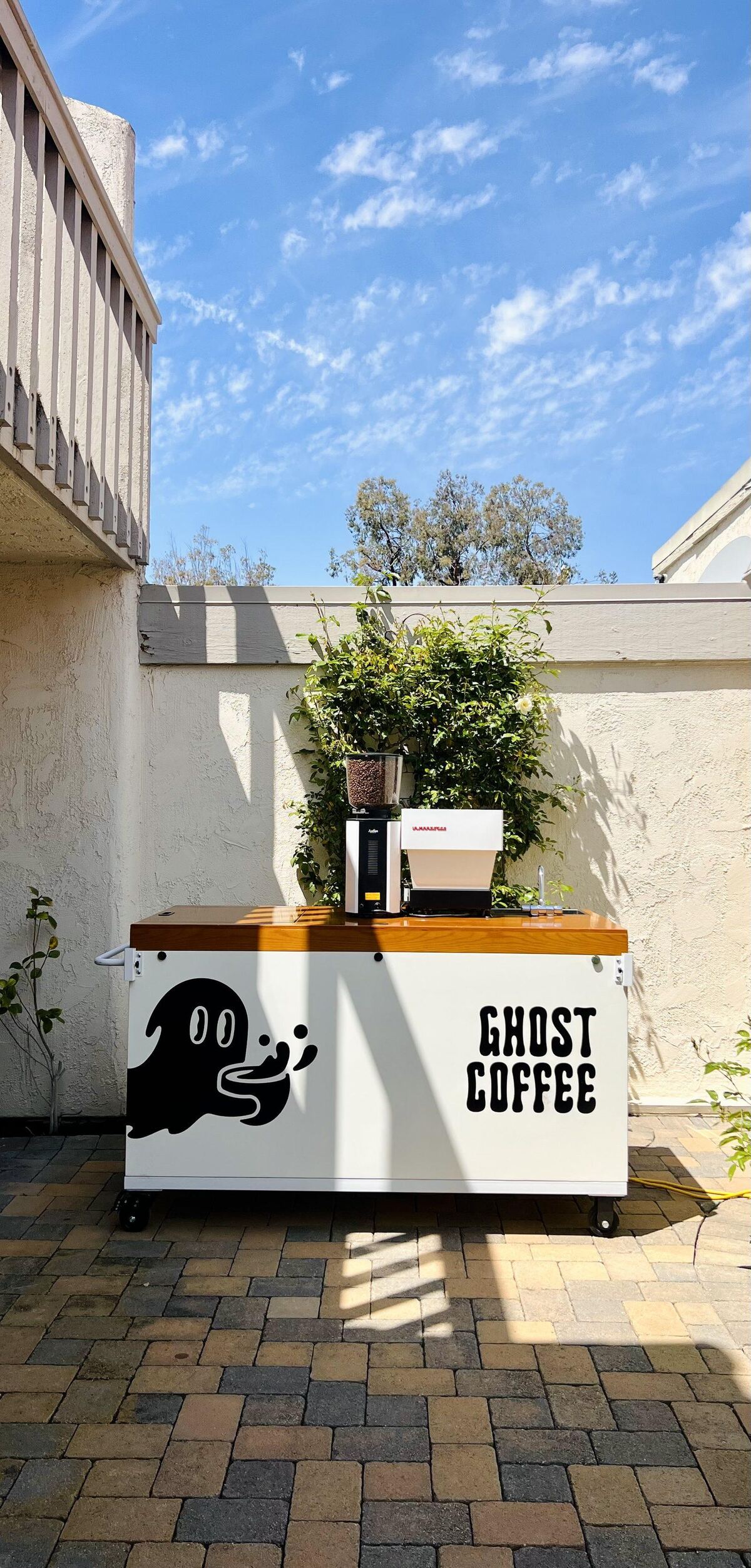 Coffee catering at real estate open house