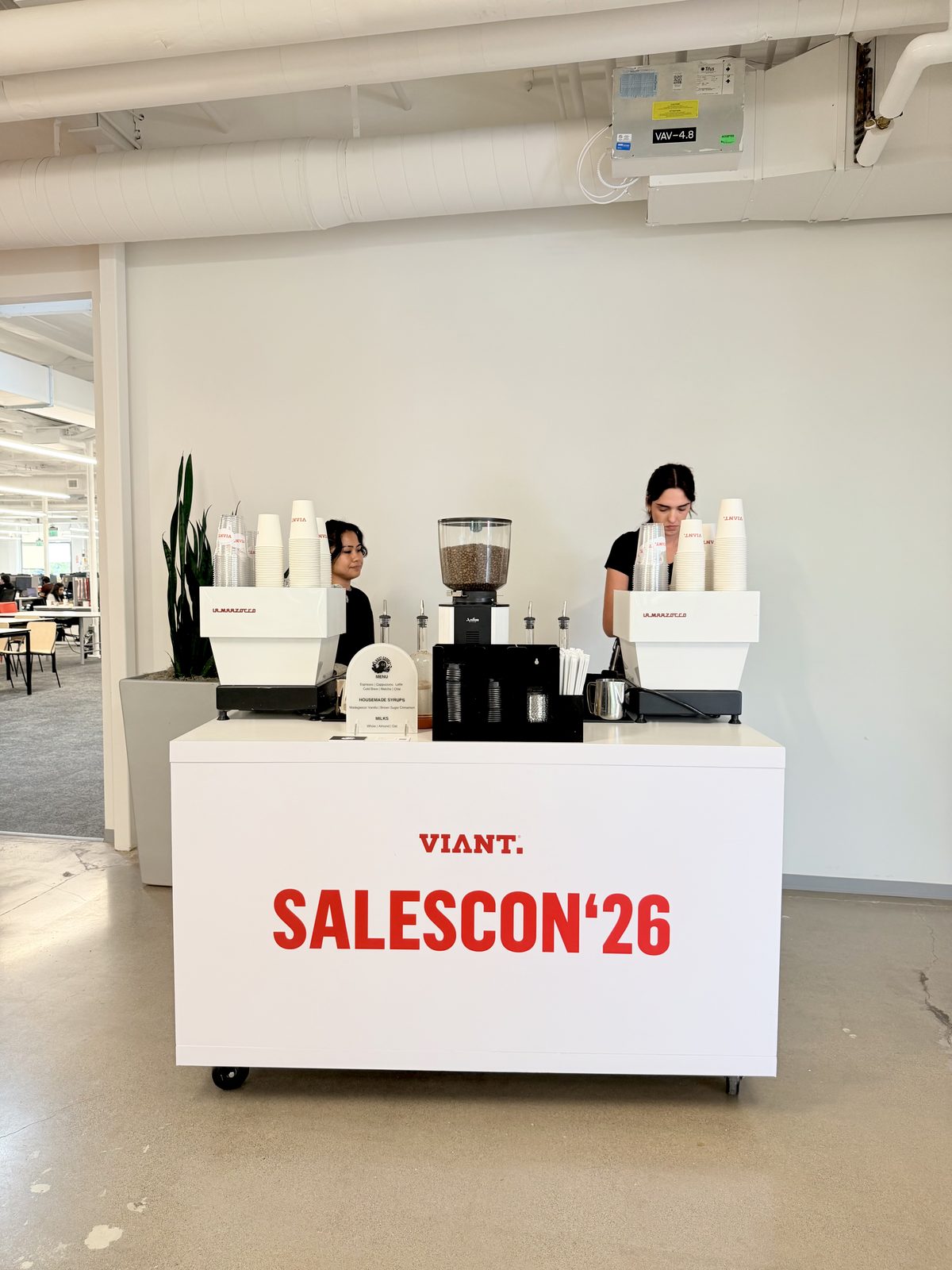Ghost Coffee at a corporate conference