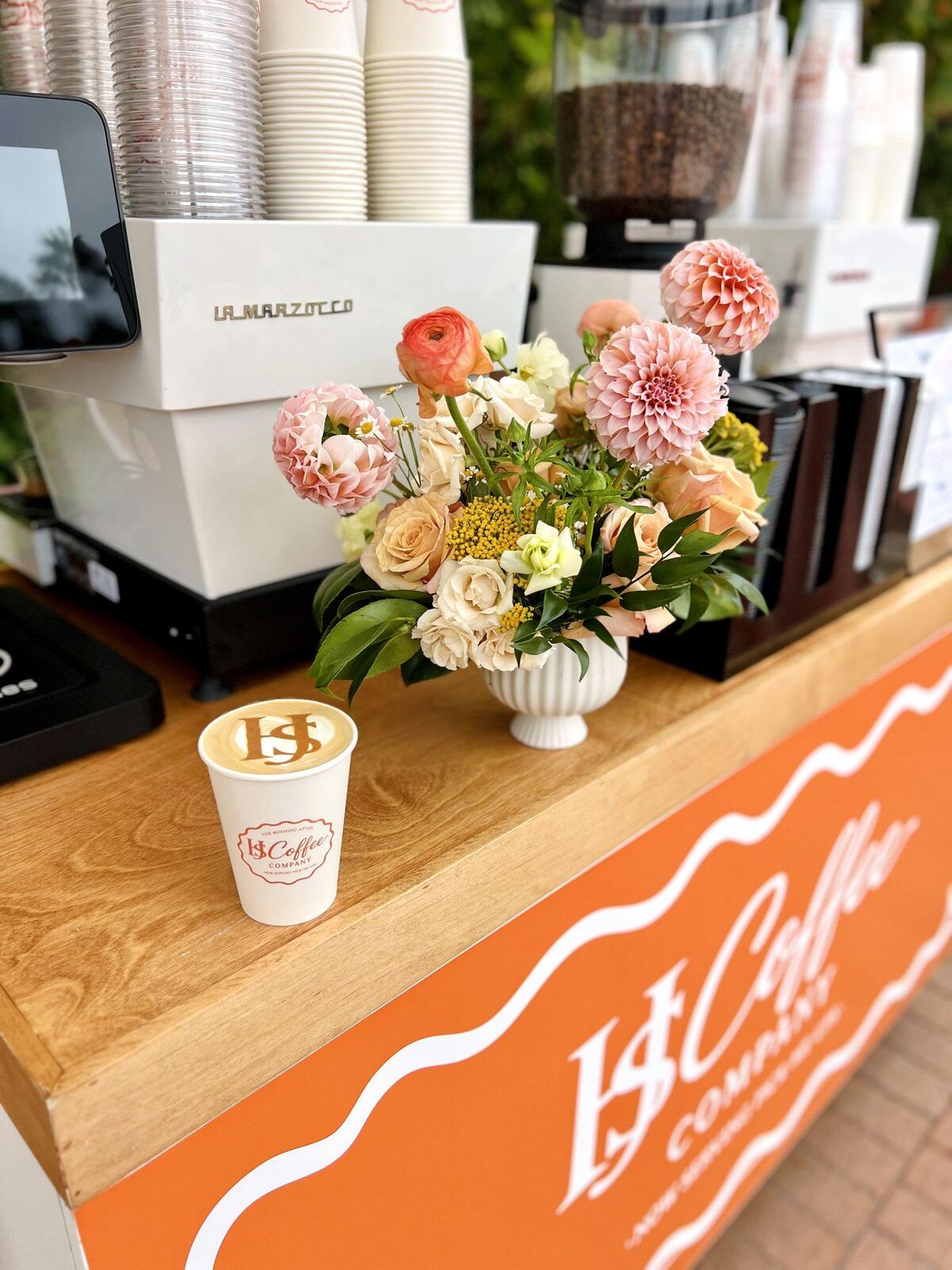 Espresso service at Pelican Hill Hotel